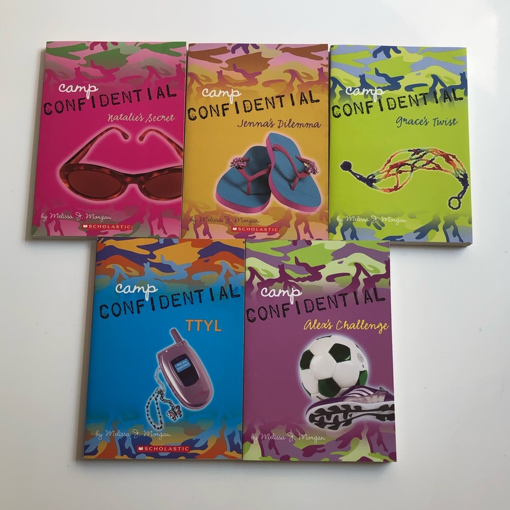 SET of 5 - Camp Confidential books
